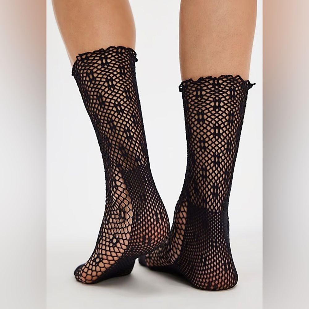 Free People Poppy Crochet Socks - Picture 2 of 4